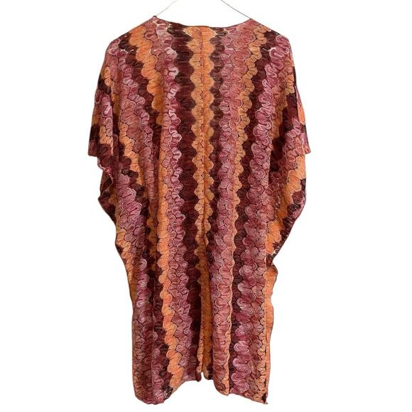 Becca Swim Manu Bay Tunic Cover-Up Size XS-S Pink Orange Retail $88 - Picture 2 of 5